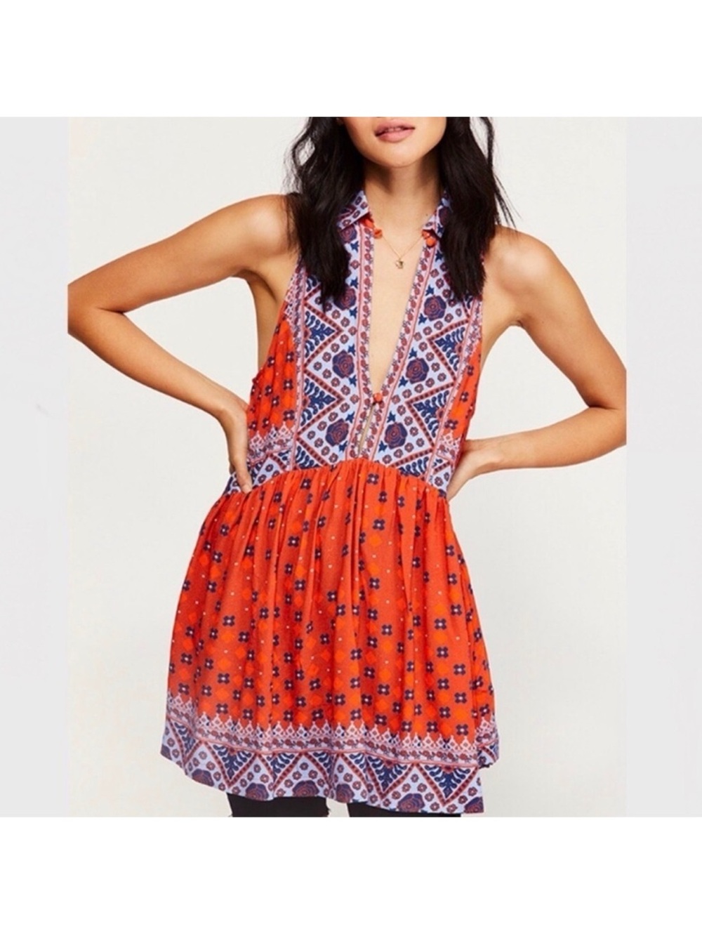 Free people NWT Charlotte tunic sz large - Picture 2 of 10